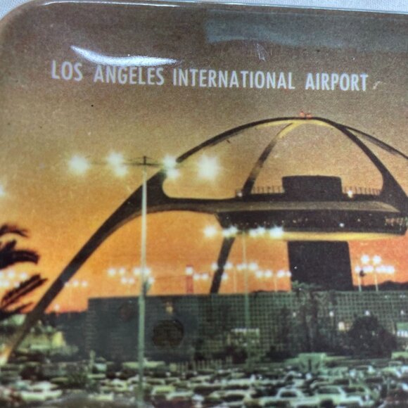 Vintage Mebel Los Angeles International Airport Memorabilia Melamine Tray RARE u - Picture 2 of 3